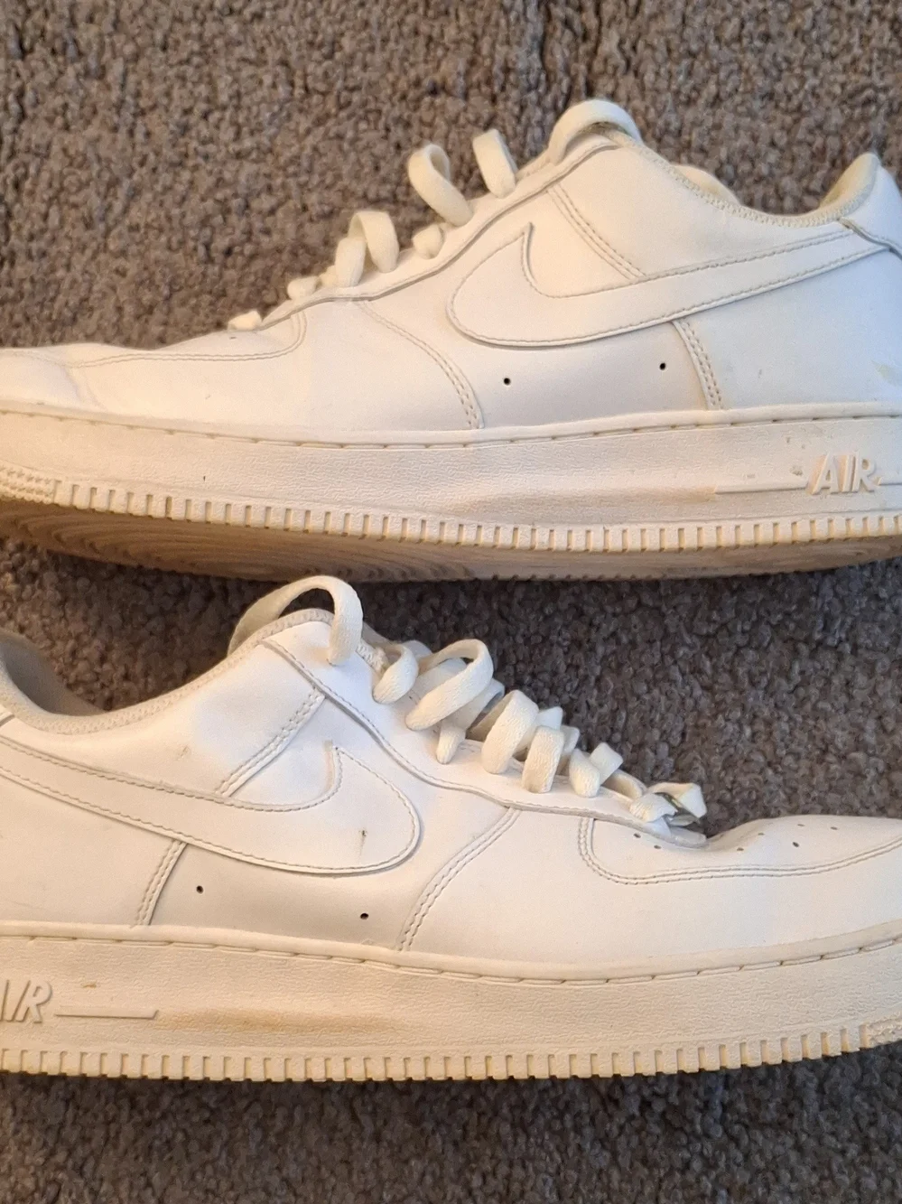 Nike Mens Classic White Air Force 1 Low-Top Sneakers Sz 12